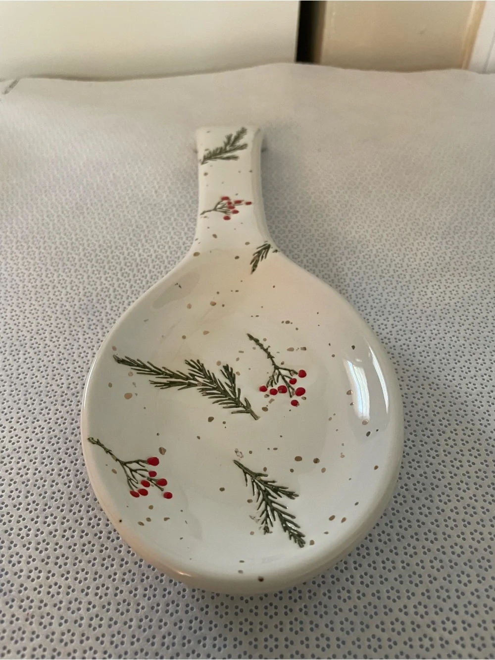 Potter’s Studio Christmas Ceramic ‎ Spoon Rest